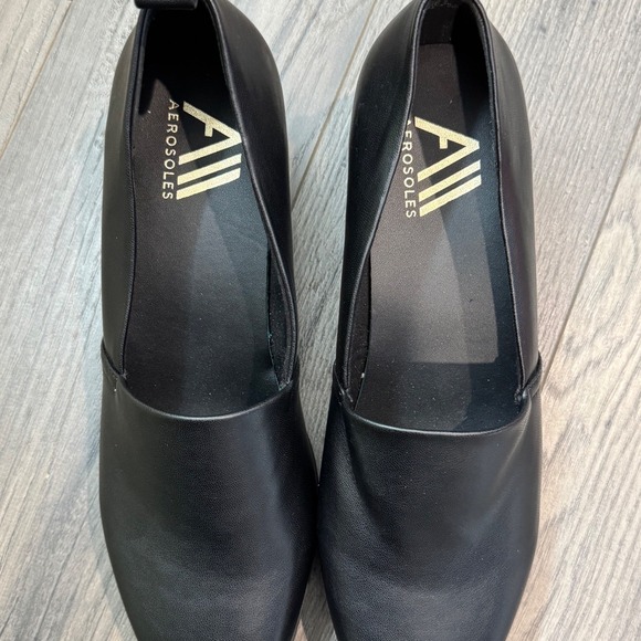 Aerosoles Womens Black Wedge Heel Slip On Shoes‎ Size 9 - Picture 8 of 8